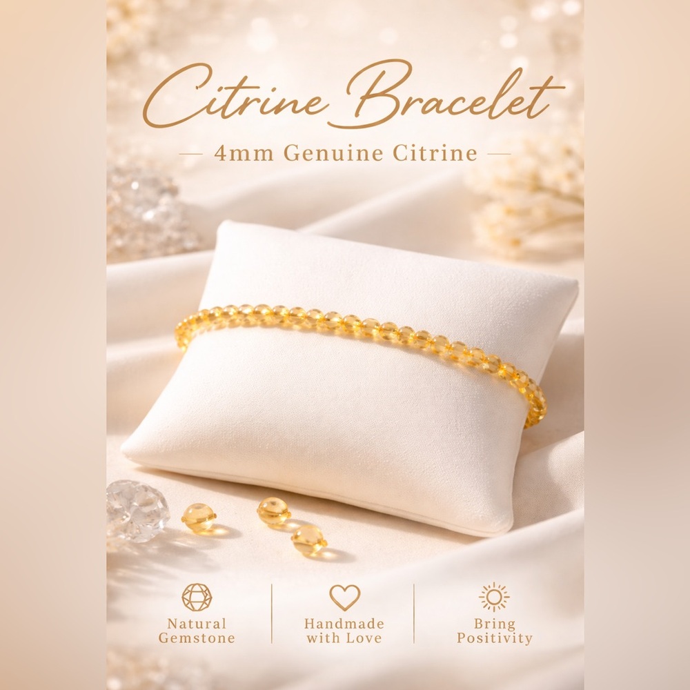 Luck, Prosperity & Health Citrine Bracelet - Picture 3 of 5